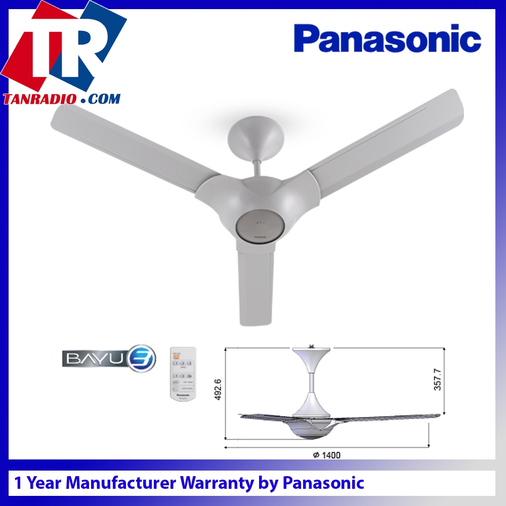 Panasonic Remote Control Ceiling Fan Problems Decorating Ideas Panasonic Bayu 3 Blade 1400mm 56 Inch F M14c2 Grey Ceiling Fan Not Responding To Remote