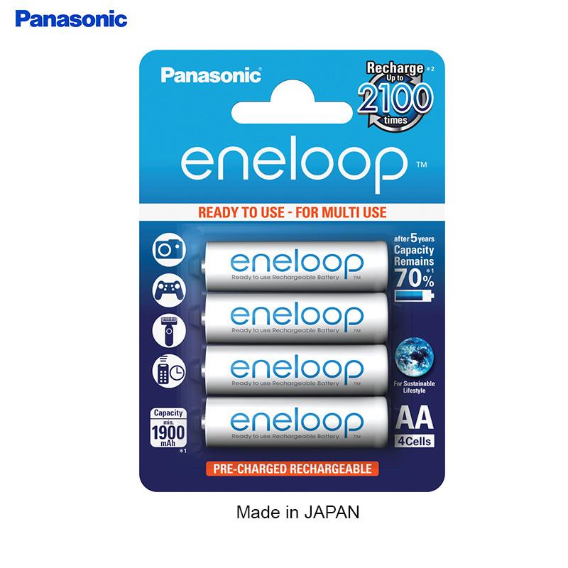 Panasonic Eneloop Rechargeable Battery AA 2000mah(4pcs)Made in Japan