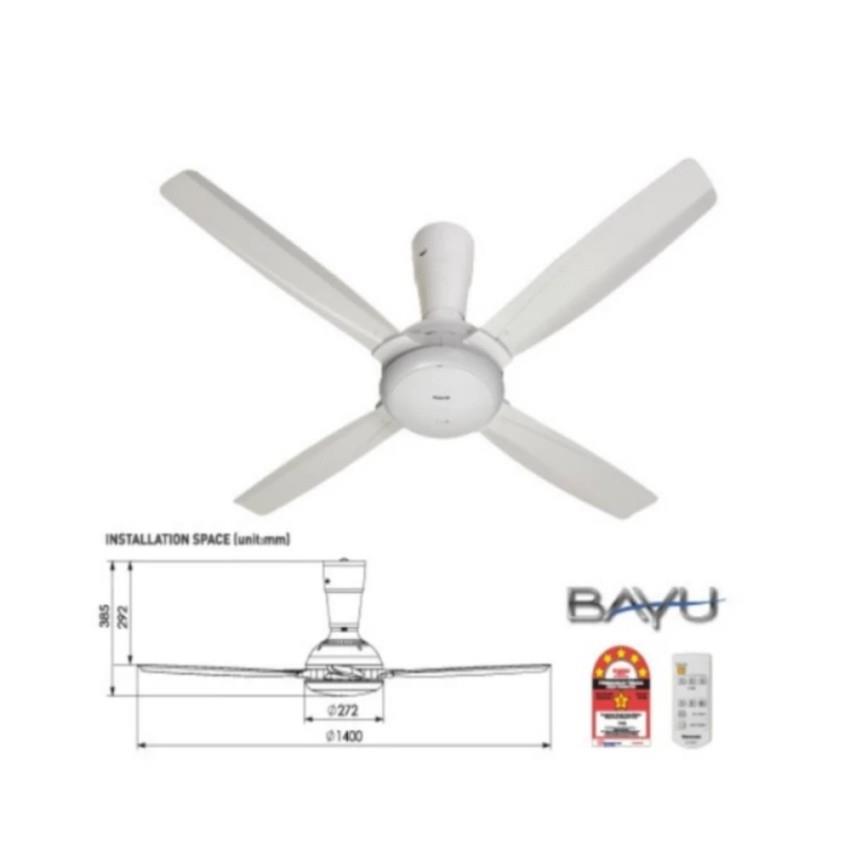 Panasonic F M14c5 Wt Ceiling Fan With End 2 2019 8 15 Pm Panasonic F M14c5 Wt Ceiling Fan With 4 Blade White