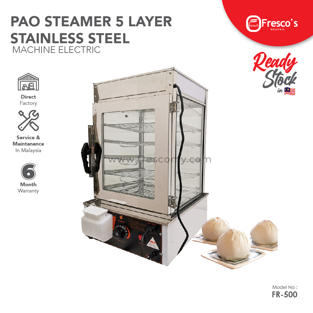 Pao Steamer 5 Layer Stainless Steel Fresco Dim Sum Steamer 1