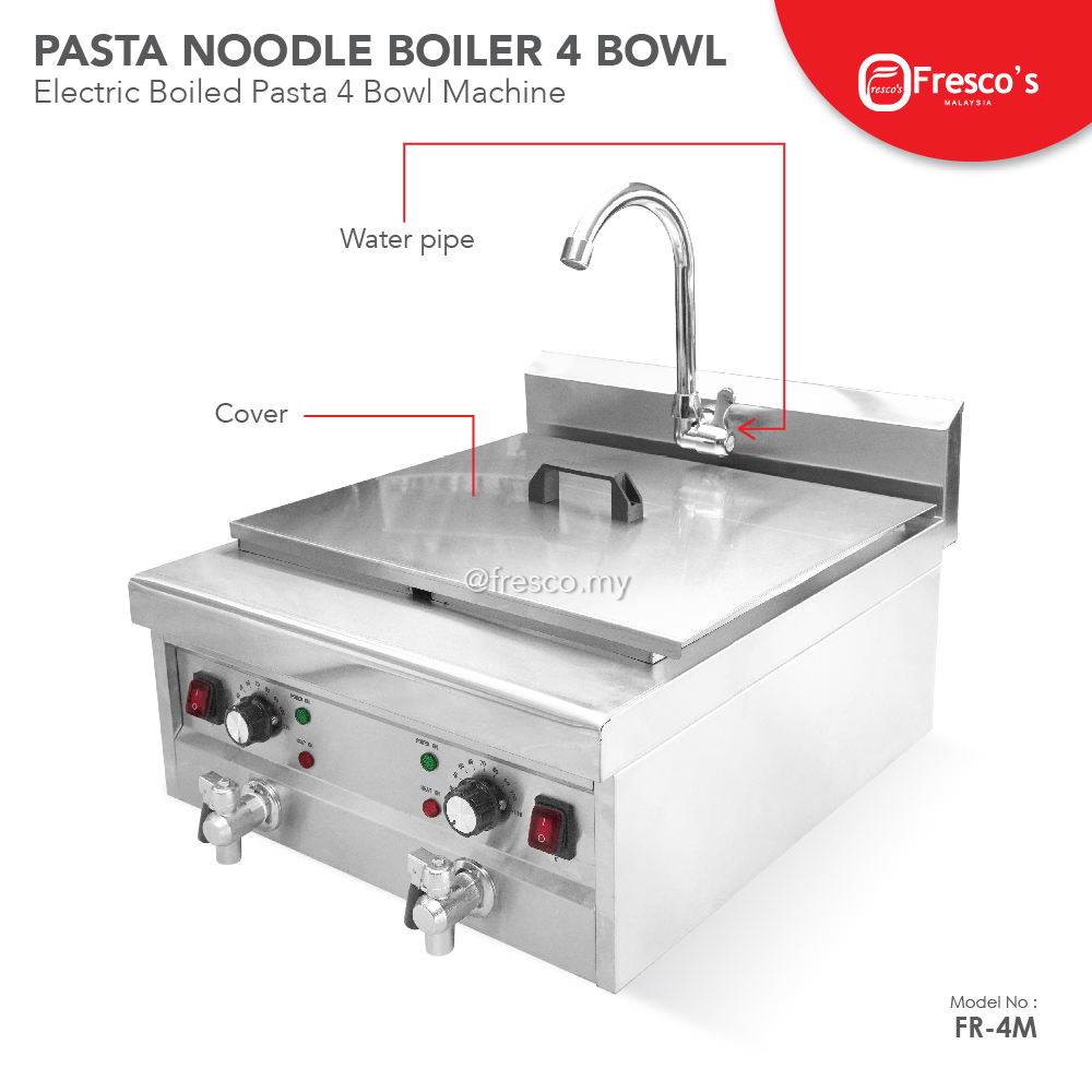 Pasta Noodle Boiler 4 Grids Electric Double Plug