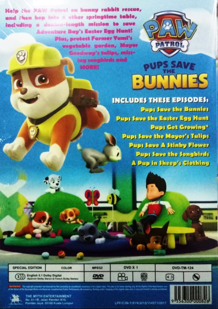 Paw Patrol Pups Save The Bunnies An (end 10/17/2020 1:33 AM)