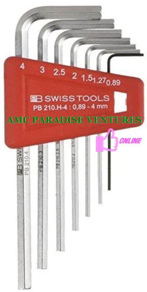 PB Swiss PB 210 Series (MM) Short Chrome Hex Allen Key