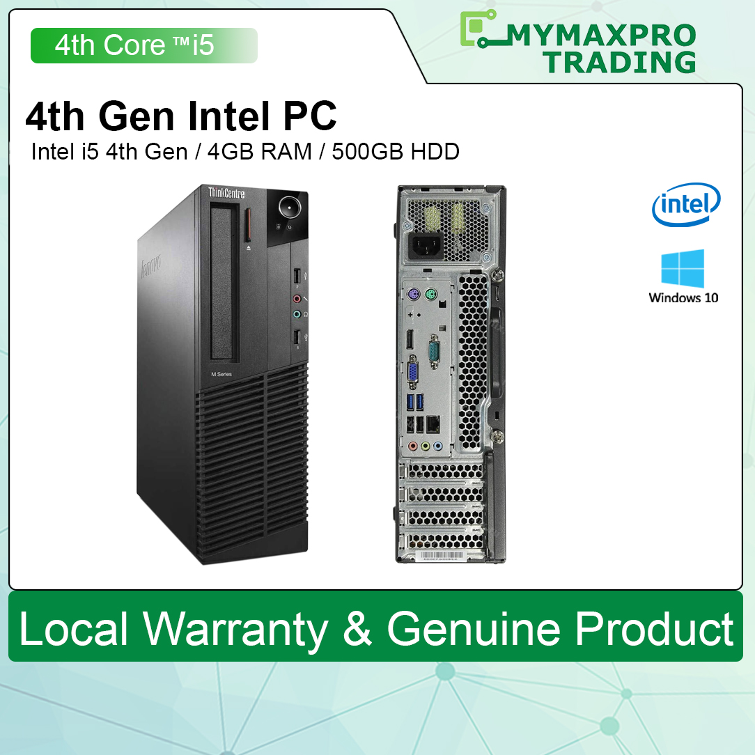 PC i5 Lenovo ThinkCentre M73 SFF Intel i5 (4th Gen) 4GB RAM 500GB HDD