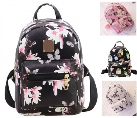Perfume Flora Backpack Travel Casual Bag