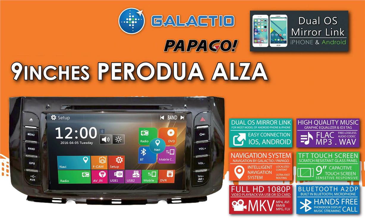 Perodua Alza 9' Full HD OEM GPS Play (end 12/4/2018 5:15 PM)