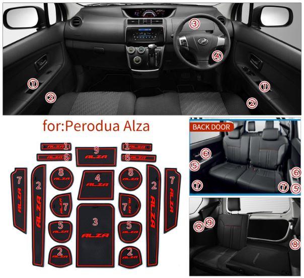 Perodua Alza Interior Slot Mat Anti (end 8/13/2020 4:15 PM)