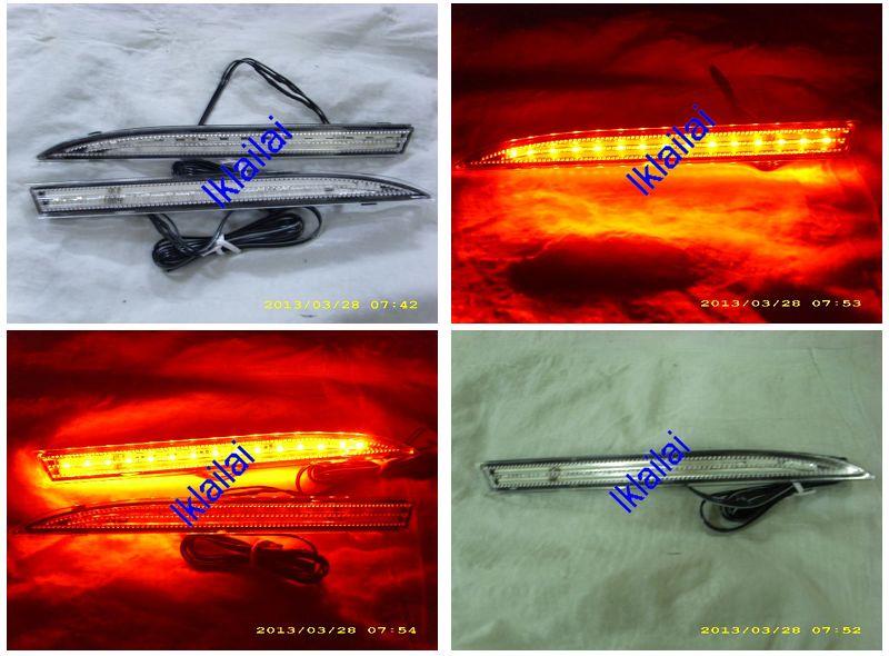 Perodua Alza Rear Bumper Reflector with LED [Red/Clear Lens]