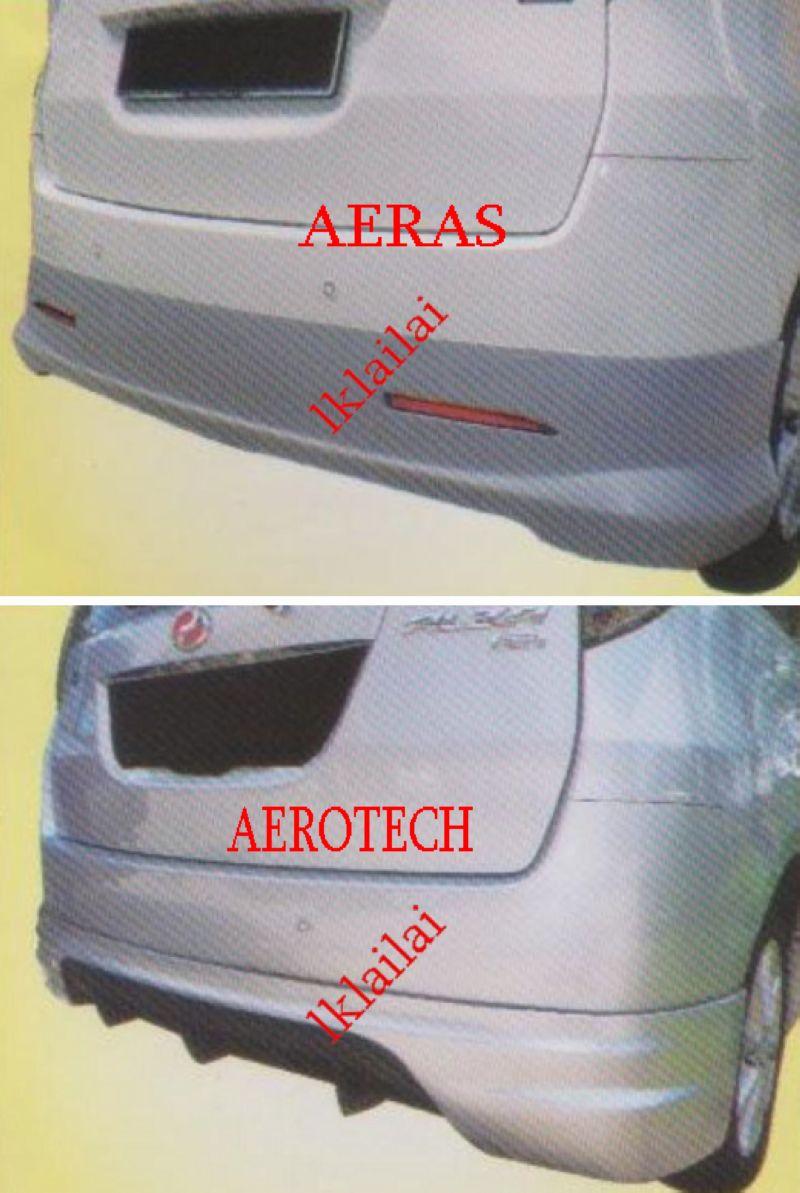 Perodua Alza Rear Skirt [AEROTECH / AERAS] [FIBER]
