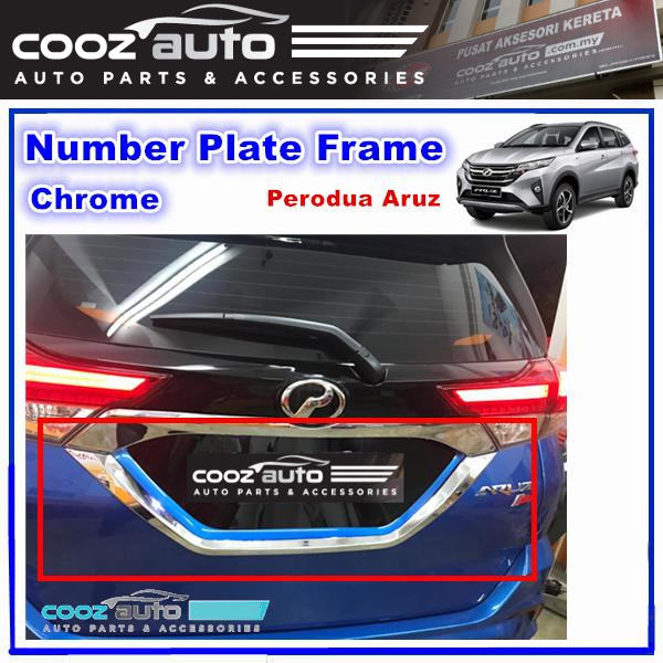 Perodua Aruz Chrome ABS Number Plat (end 8/14/2021 12:00 AM)