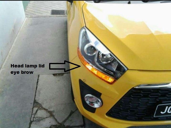 Perodua Axia Head Lamp Eye Brow (end 4/2/2019 11:47 AM)