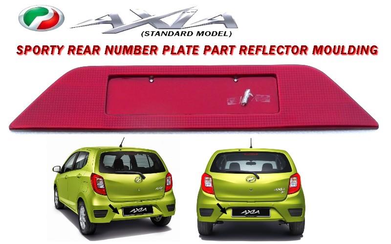 Perodua Axia Rear Number Plate Part R (end 8/3/2019 3:15 PM)