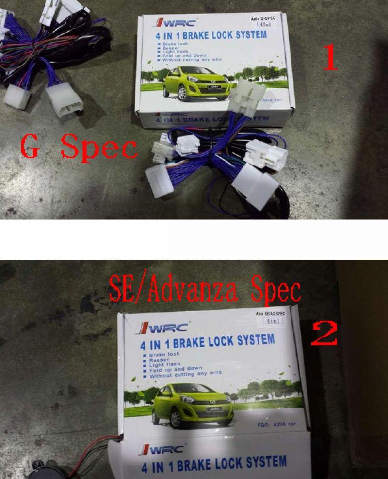 Perodua Axia SE/Advance / G-Spec 4 in 1 Buzzer Brake Lock System