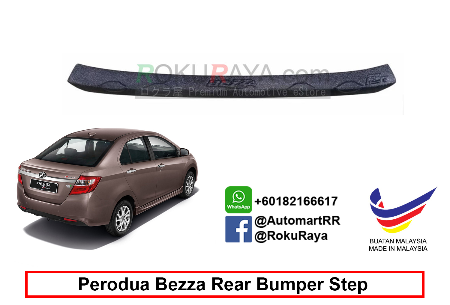 Perodua Bezza ABS Custom Fit Rear Bum (end 7/3/2020 5:31 PM)