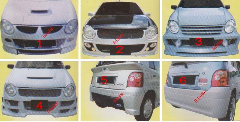 Perodua Kancil '02 Front / Rear Bumper [CHARGE SPEED/GINO/MORDENO]