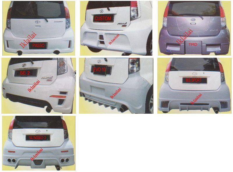 Perodua MYVI '08 Rear Bumper [TRD/CU (end 11/3/2019 3:35 PM)