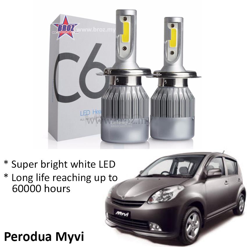 Perodua Myvi Old (Head Lamp) C6 LED (end 8/20/2018 2:15 PM)