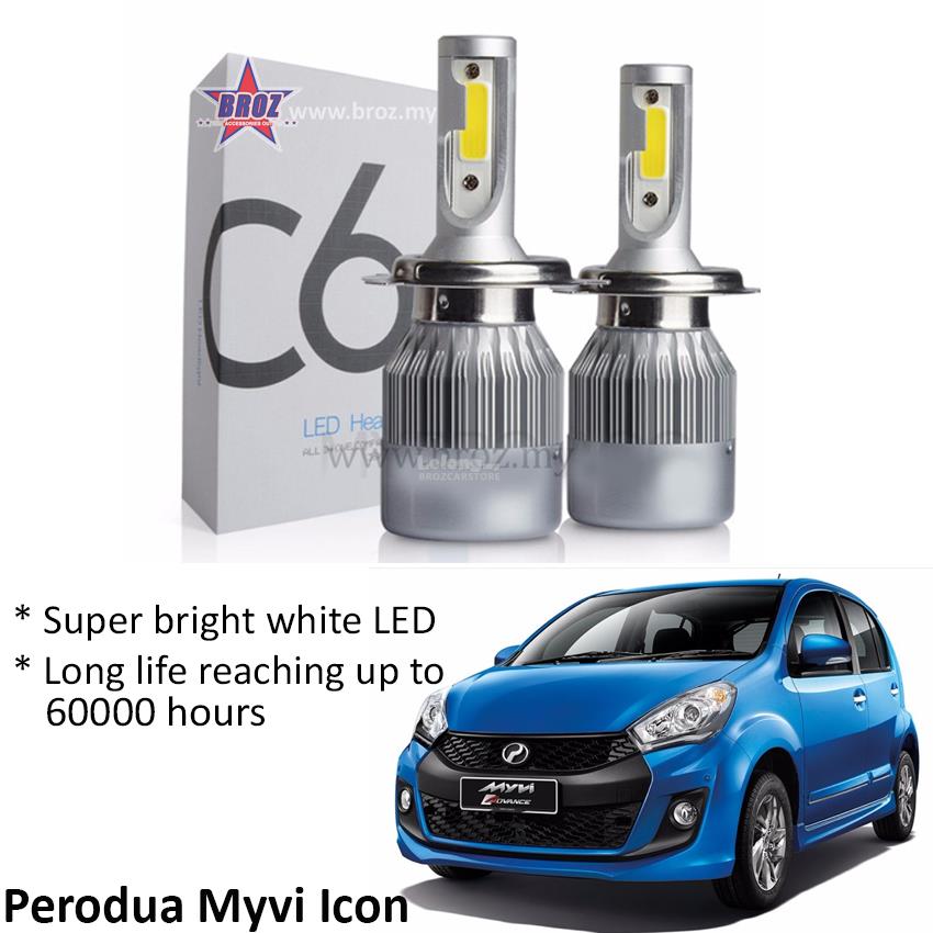 Perodua Myvi Icon (Head Lamp) C6 LED (end 8/20/2018 2:15 PM)