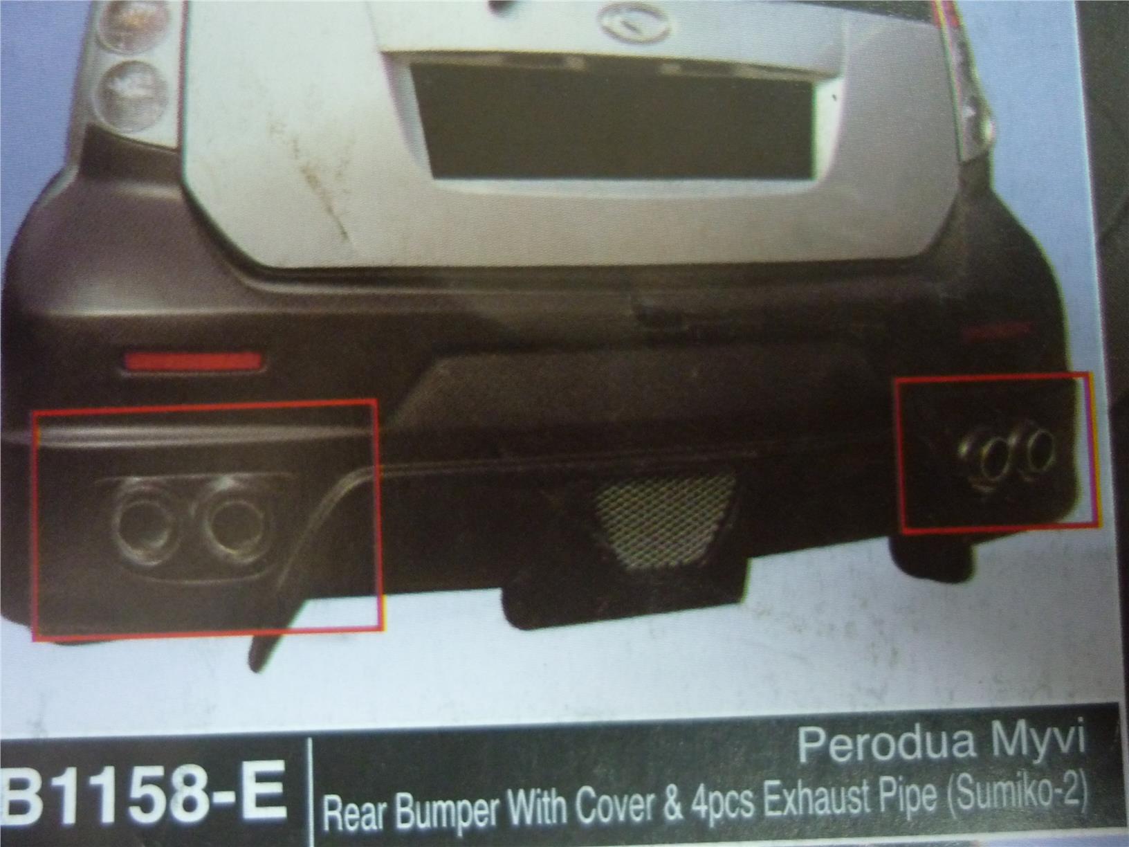 PERODUA MYVI REAR BUMPER COVER AND 4 (end 5/4/2017 11:24 AM)