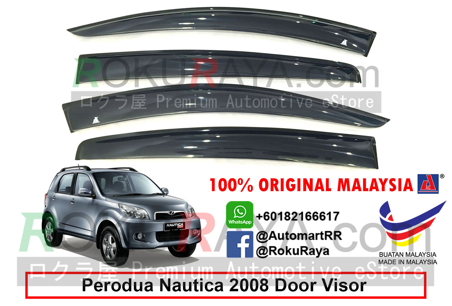 Perodua Nautica 2008 AG Door Visor (end 10/16/2020 4:00 AM)