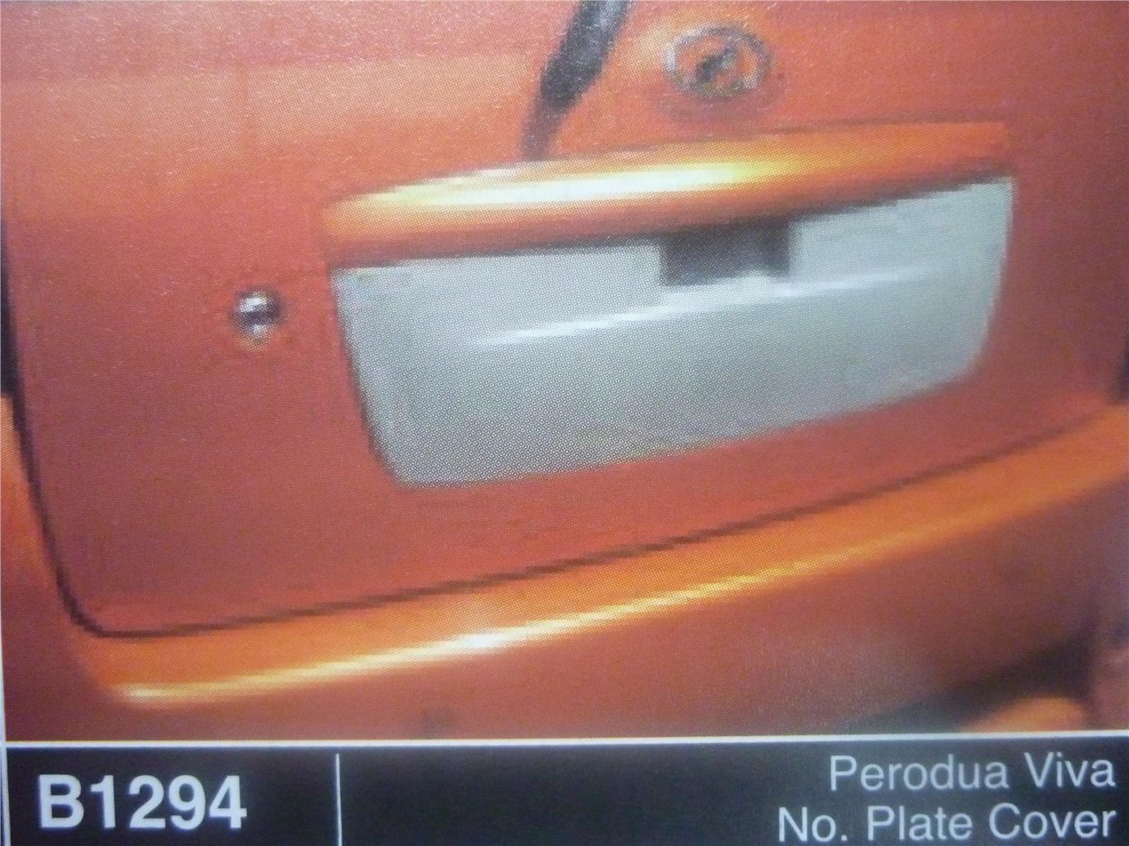 PERODUA VIVA NO PLATE COVER B1294 (end 5/4/2017 10:59 AM)