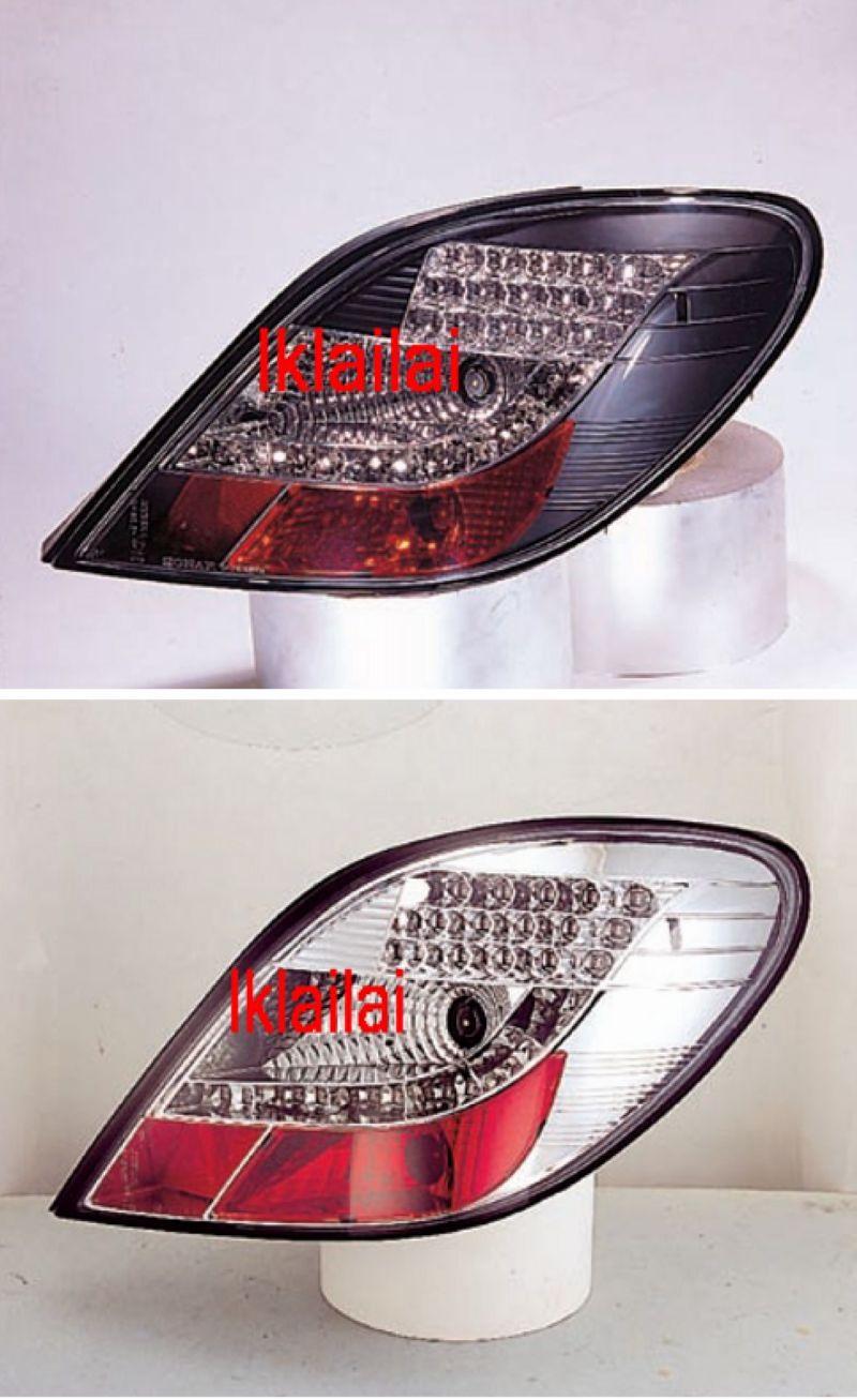 PEUGEOT 207 Crystal LED Tail Lamp [Chrome/Smoke/Black Housing]