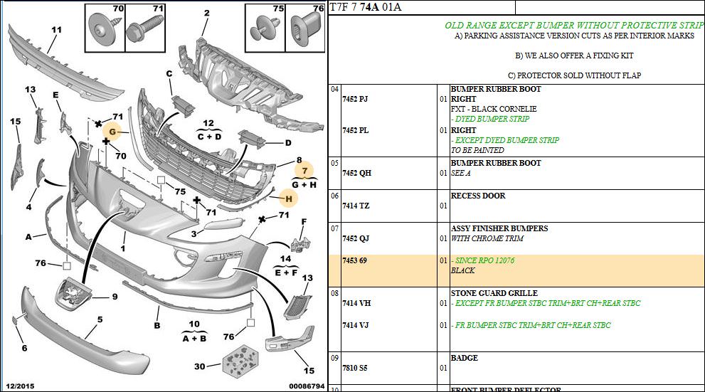 PEUGEOT 308 - ASSEMBLY FINISHER BUM (end 10/30/2019 2:30 PM)