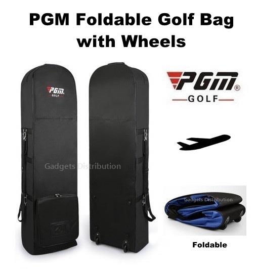 PGM Golf Bag Travel Cover Protector Wheels Trolley Plane 2454.1