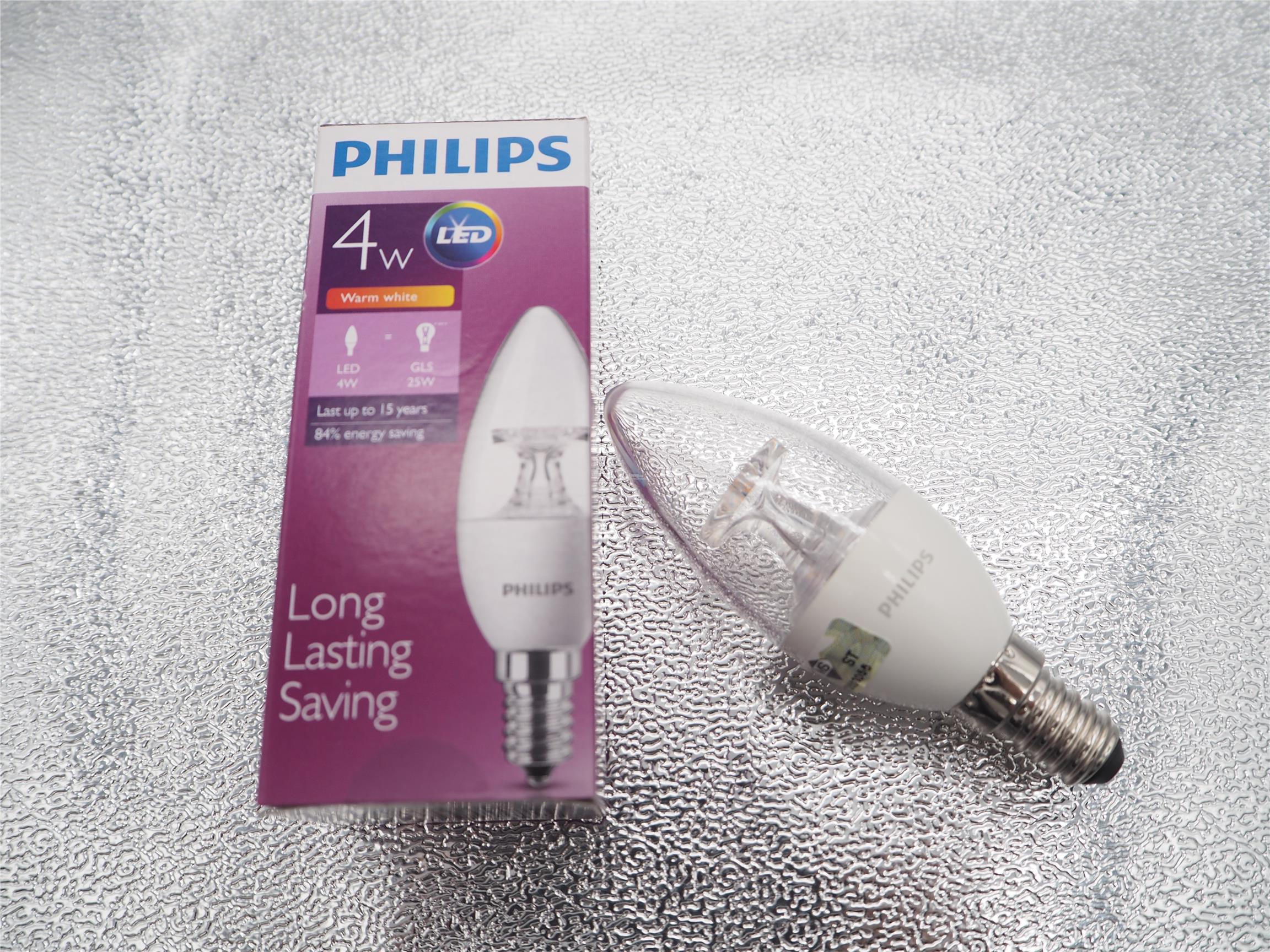 PHILIPS 4W LED CANDLE-WARM WHITE