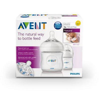 Philips Avent Natural Bottle 4oz / 125ml Twin Pack