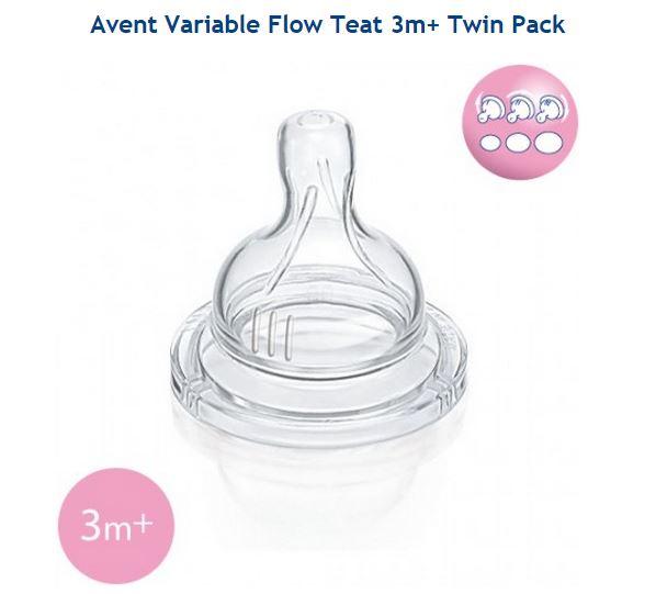 varied flow teats