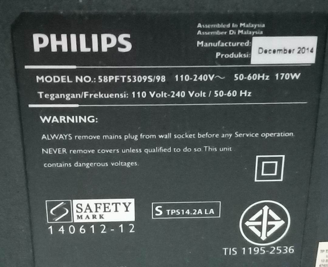 PHILIPS LCD TV 58PFT5309S/98 BACKLIGHT BOARD
