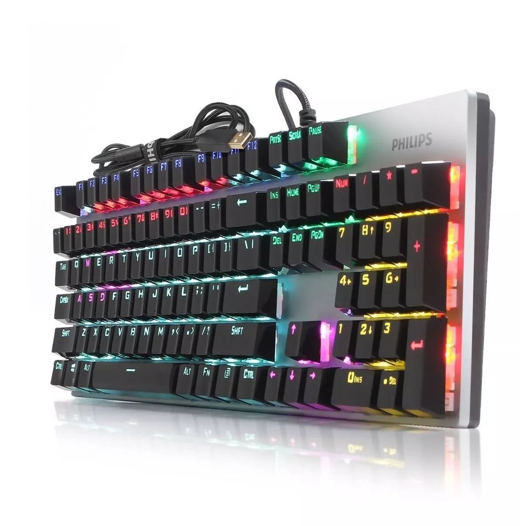 Philips SPK8404 Wired Mechanical RGB Gaming Keyboard With Color LED Back-lit