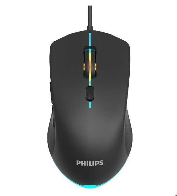 PHILIPS SPK9404 - RAINBOW BACKLIT 6 BUTTONS - WIRED USB OPTICAL SENSOR MOUSE