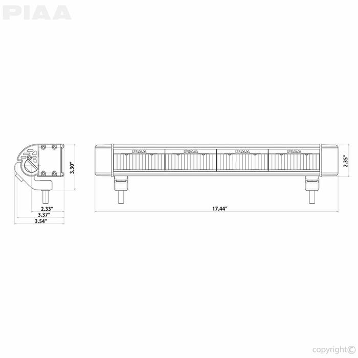 PIAA - RF Series 18&#39; LED Light Bar Driving Beam Kit