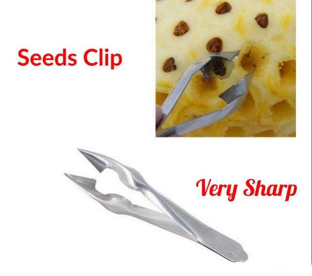 Pineapple Clipper Cutter Peeler Corer Slicers Seed Clip Fruit Salad Kitchen To