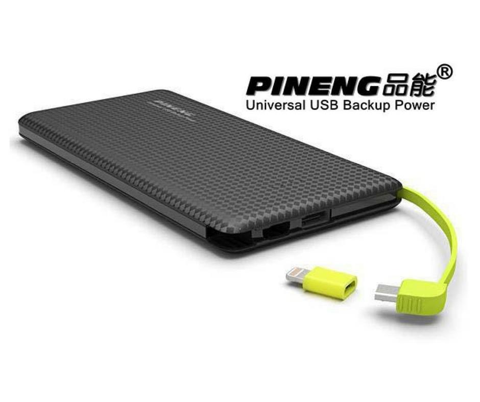 Pineng PN951 Shake & Start 10000mAH Slim Powerbank