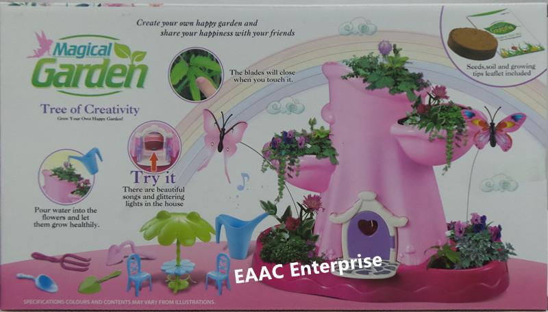 Pink Magical Garden Grow Your Own Garden Flower Plant Pot Toy Playsets