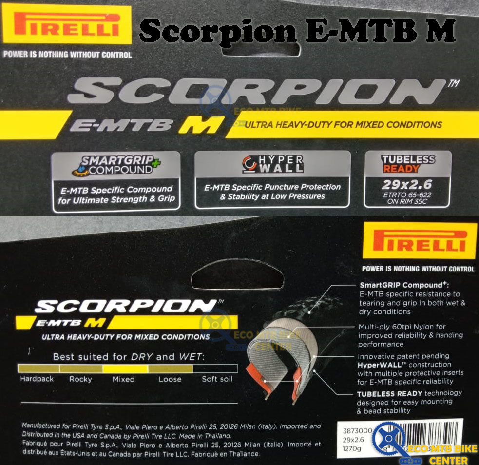 PIRELLI MTB Tires Scorpion E-MTB M 27.5/29