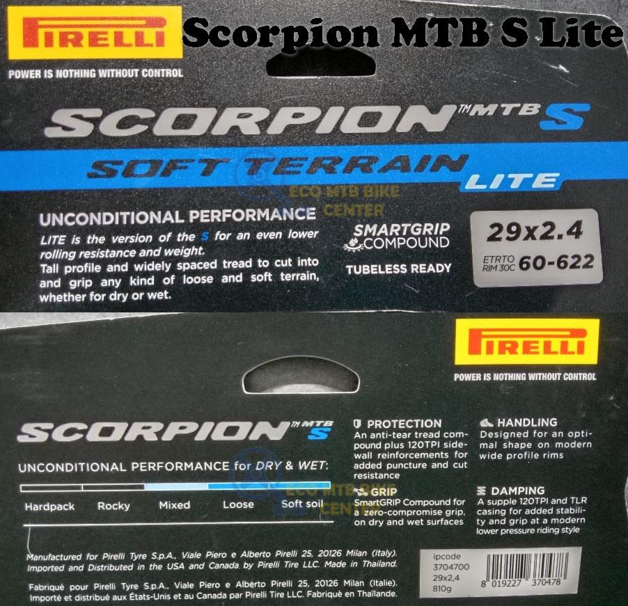 PIRELLI MTB Tires Scorpion MTB S Lite 29x2.4