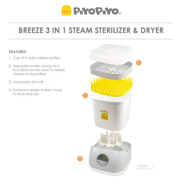 Piyo Piyo Breeze 3 in 1 Steam Sterilizer  & Dryer