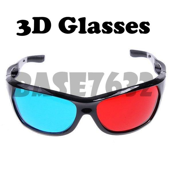 Plastic  Anaglyphic Blue&Red TV Movie 3D Glasses 1122.1 
