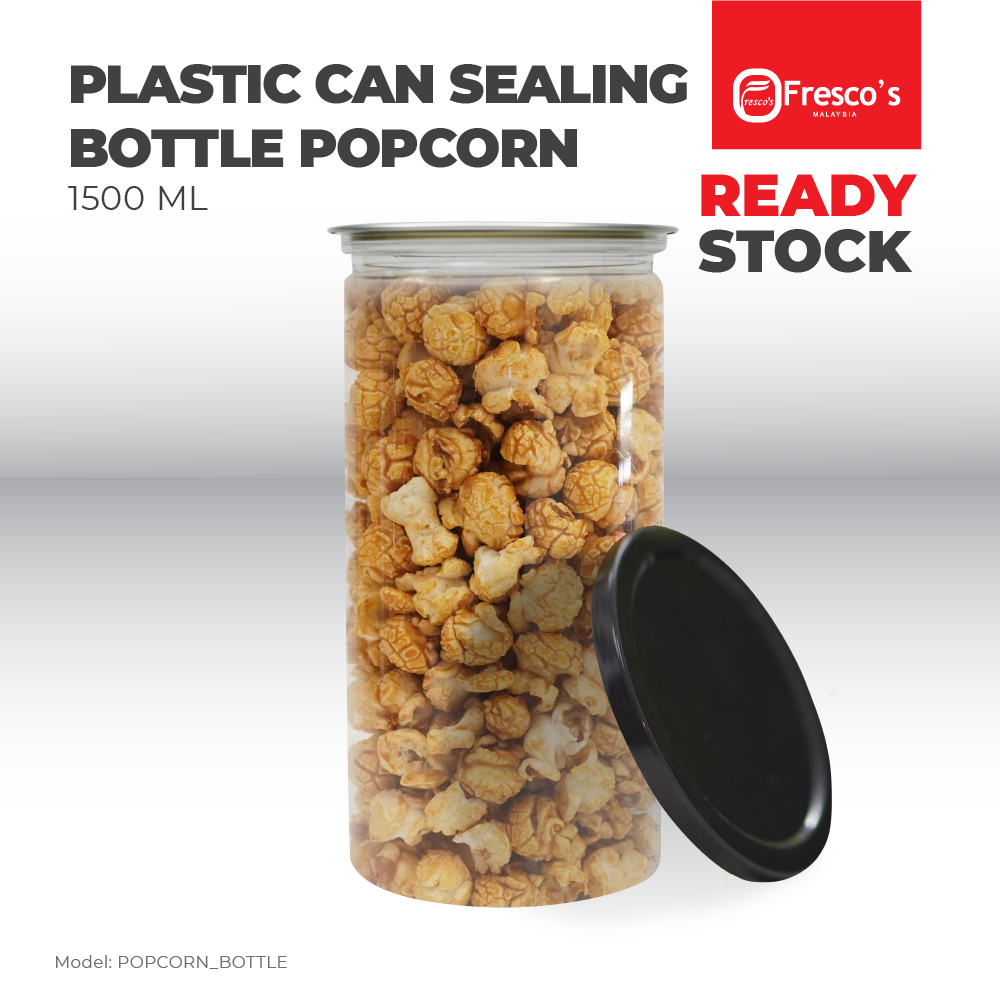 Plastic Can Sealing Bottle Popcorn 100mm x 200mm BUNDLE 60PC
