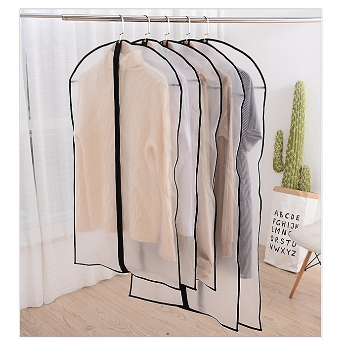 Plastic Clear Dust-proof Cloth Cover Suit/Dress Garment Bag Storage Protector