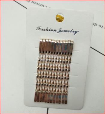 Platinum Gold Silver-Glam Hair Pin Clip-Geometric Shiny Reflective