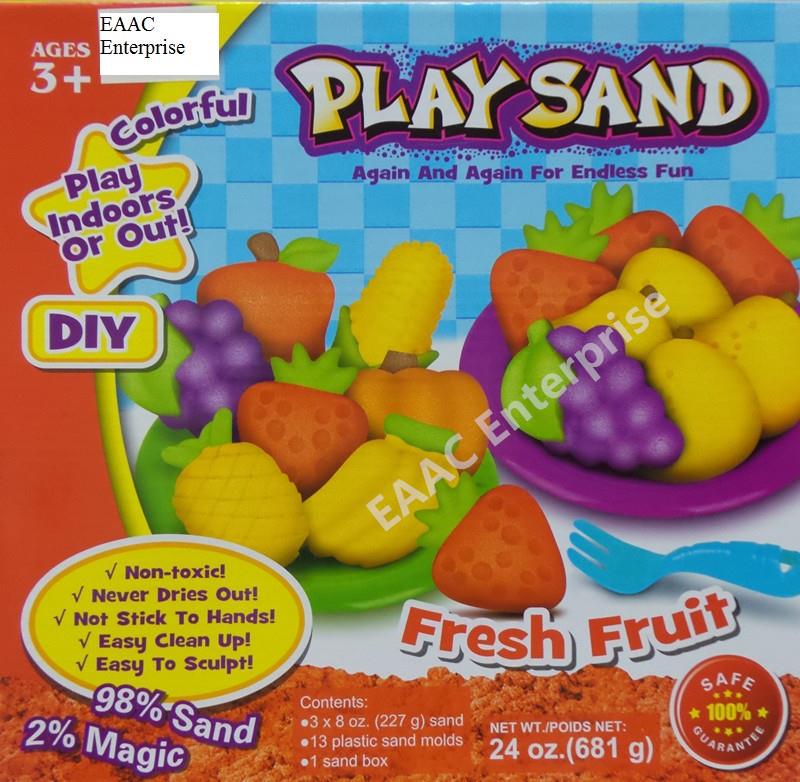 Play Sand DIY Educational Kit, Sand with Dinosaur Moulds 