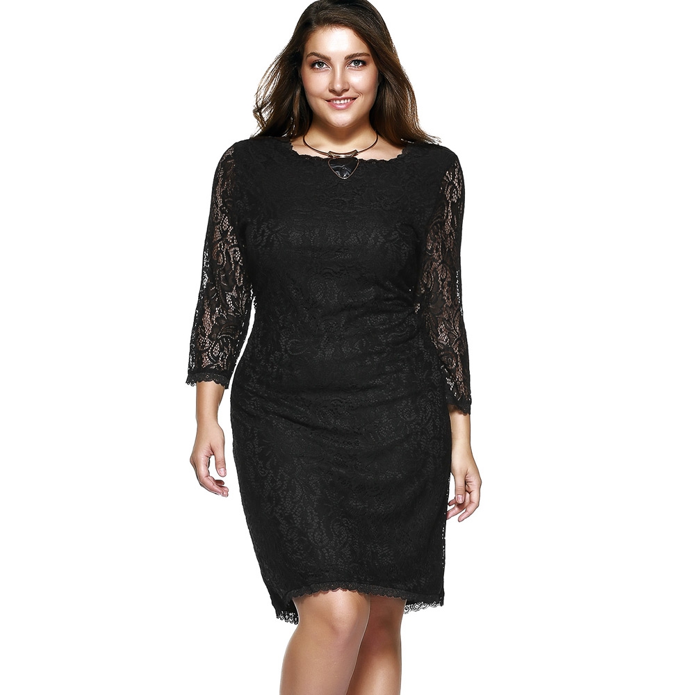 3/4 Length Lace Dress