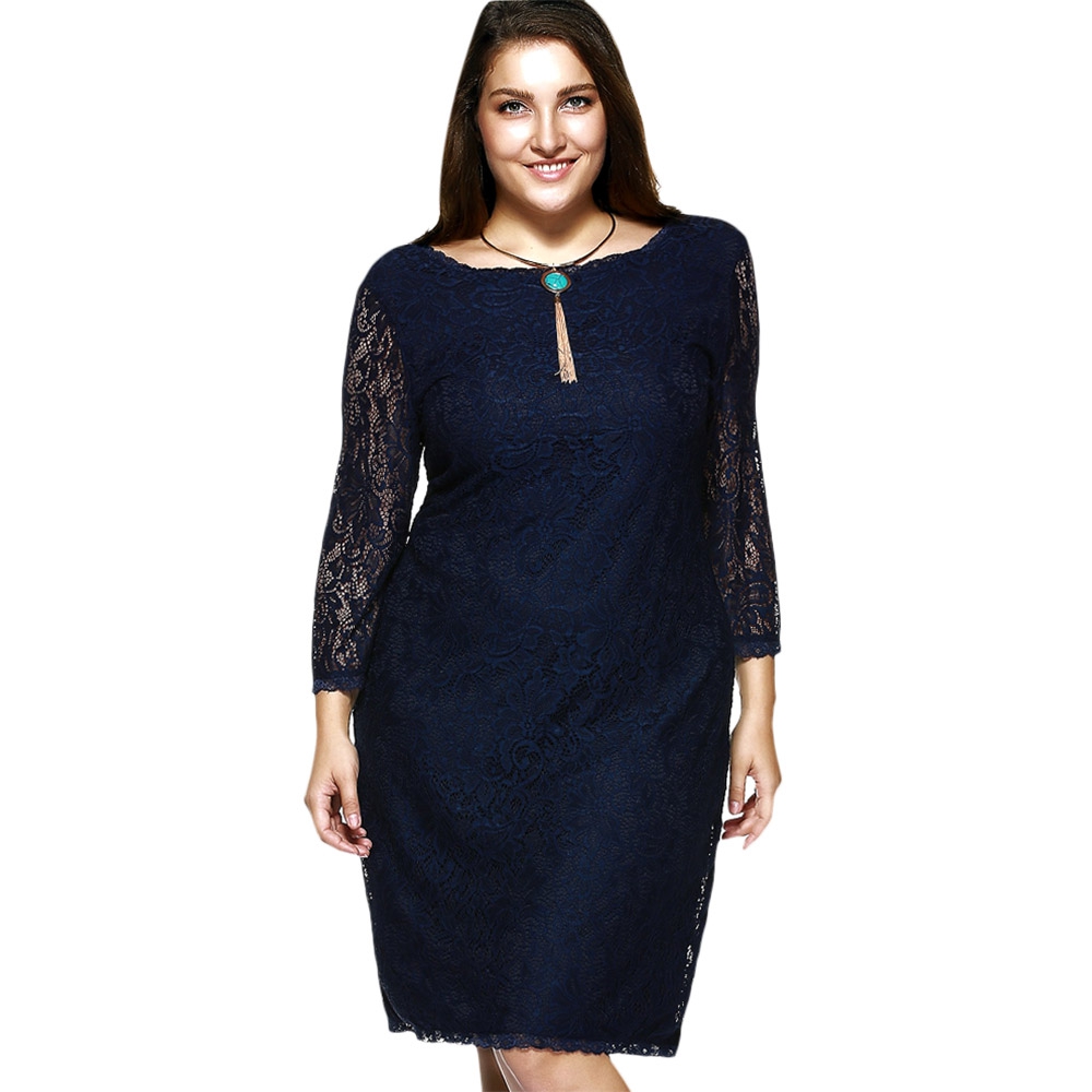 3/4 Length Lace Dress