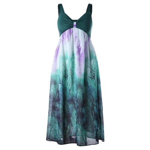 Flowing Green Dress