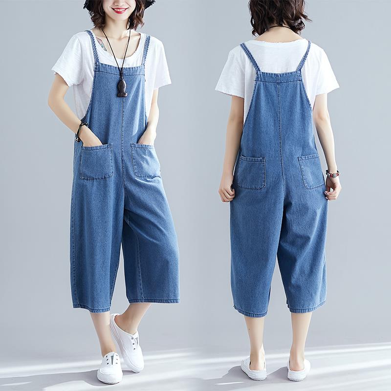 casual denim jumpsuit